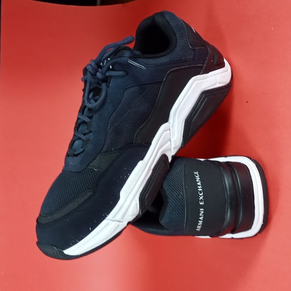 Armani Exchange AXUX02 Blue Athletic Shoes - Picture 13 of 15